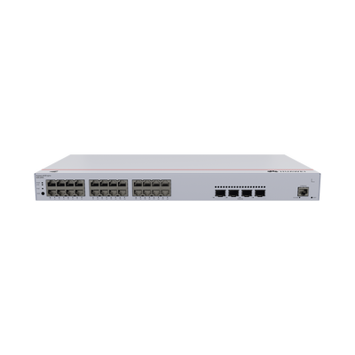 Switch de Acceso eKit Administrable / Capa 2 / 24 Puertos PoE+ Gigabit + 4 Puertos SFP+/SFP + Puerto de Consola  / Poe Perpetuo / Presupuesto PoE 400 W / Sin Licenciamiento