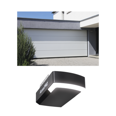 KIT COMPLETO Puerta D/ Garage 10x7 Pies / Lisa Linea Central / Color blanco / Insulada / Incluye Motor FS1000APPRT / 1/2HP / Fuerte/Silencioso/Luz LED/Motor DC .