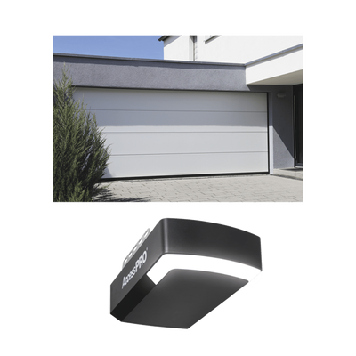 KIT COMPLETO Puerta D/ Garage 20x9 Pies / Lisa Linea Central / Color blanco / Insulada / Incluye Motor FS1000APPRT / 1/2HP / Fuerte/Silencioso/Luz LED/Motor DC .