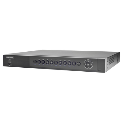 DVR 3 Megapixel / 16 Canales TURBOHD + 2 Canales IP / 2 Bahias de Disco Duro / H.264+ / 4 Canales de Audio / 16 Entradas de Alarma