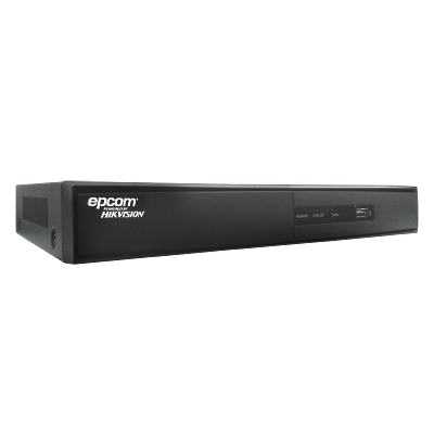 Videograbadora digital hibrida de 8 canales + 2 canales para cámara IP 720P/ 4 canales de audio, WD1 en todos los canales (soporte para 750TVL), 120 usuarios simultáneos en canal ZERO, 30IPS@WD1 en todos los canales, con EPCOM Cloud Support