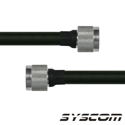 Cable Coaxial RG-214/U de 60 cm, en 50 Ohm, 0.425", CD-4 GHz, con Conectores N Macho a N Macho.