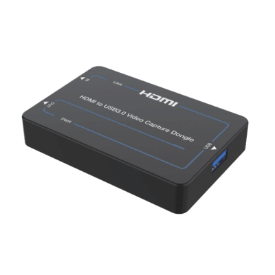 Adaptador de Captura de Video HDMI a USB 3.0 | 4K60 HDMI Entrada | 1080p60 USB Salida | HDCP 2.2 | 18 Gbps Ancho de Banda | Plug and Play | Compatible Windows Linux macOS