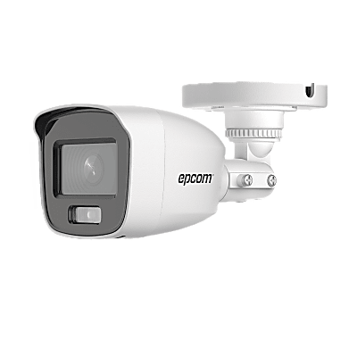 [Dual Light + ColorVu] Bala TURBOHD 3K / 20 mts IR + 20 mts luz blanca / Lente 2.8 (105° de Visión) / Exterior IP66 / Audio por Coaxitron / TVI-AHD-CVI-CVBS / Metal / Smart-Hybrid light