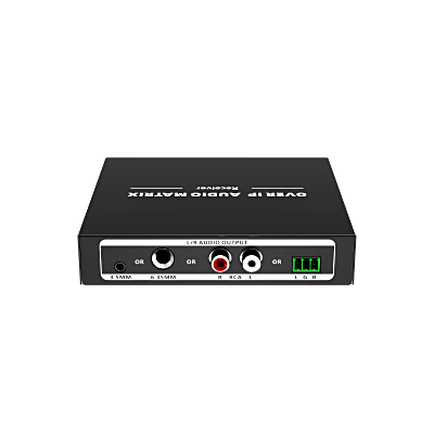Extensor de Audio sobre IP | PCM 2.0 | 120 m | Matriz Flexible 1 a 1 / 1 a N / N a N | Interfaces Profesionales | Protección ESD | Solo Receptor