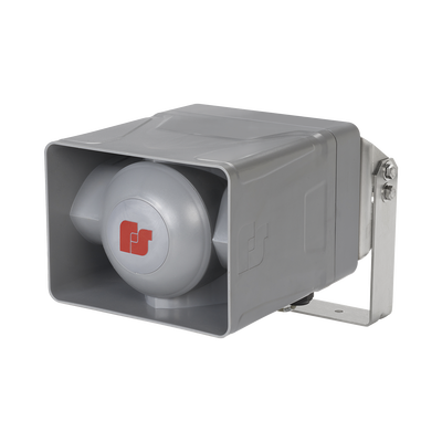 Altavoz No Amplificado 100 W, 25/70 Vrms, Volumen 120 dBa Tono, para zonas peligrosas Clase I Div 2 Grupos A-D, grado de protección NEMA 4X Exterior, Montaje para Pared, Techo y/o Poste