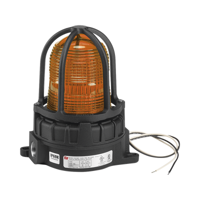 Luz de advertencia LED para ubicaciones peligrosas, montaje para superficies, 24 VCD, color Ámbar