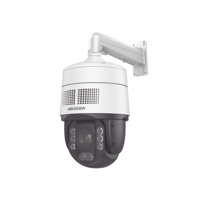 [PROTECCIÓN ACTIVA] Domo PTZ IP 4 Megapixel / 32X Zoom / 200 mts IR / Potente Alerta Audible y Luz Estroboscópica hasta 100 Metros / ACUSENSE / IP67 / IK10 /  / Autoseguimiento 2.0 / Hi-PoE / DARKFIGHTER / Rapid Focus / Micro SD
