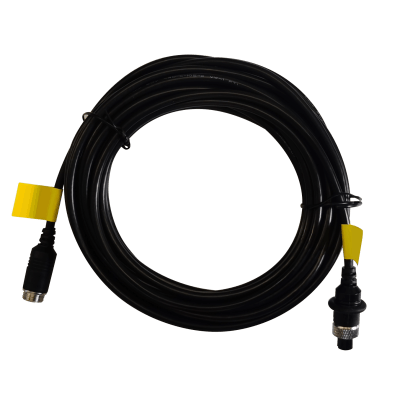 Cable Extensor de Vídeo y Audio de 12 Metros / Conector Tipo Aviación / Compatible con Cámara TURBO Móvil HIKVISION