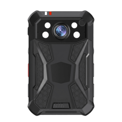 Body Camera Portátil / Grabación a 2K / Pantalla 2.4" LCD / IP68 / H.265 / 64GB de Almacenamiento / GPS / WIFI / 3G y 4G / Fotos de Hasta 40 Megapixel / Micrófono Integrado