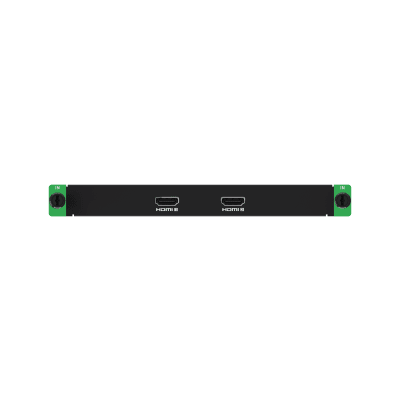 Tarjeta de Entrada HDMI 4K 2 Canales / Resolución 4K60 (4096x2160) / HDMI 2.0 / HDR10 y HLG / HDCP 2.3 / Audio Dual Channel 48 kHz / Frame Rate 24-120 Hz