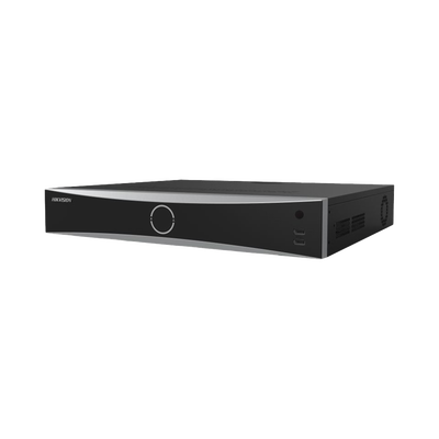 [Acusearch] NVR 12 Megapixel (4K) / 16 canales IP / 16 Puertos PoE+ / AcuSense (Evita Falsas Alarmas) / Reconocimiento Facial / 4 Bahías de Disco Duro / Switch PoE 300 mts  / HDMI en 4K / Alarmas I/O