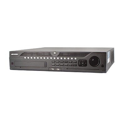 NVR de 32 canales IP (16 canales en HD) HDMI / VGA, 1 canal de audio hasta 8 HDDs 4TB c/u