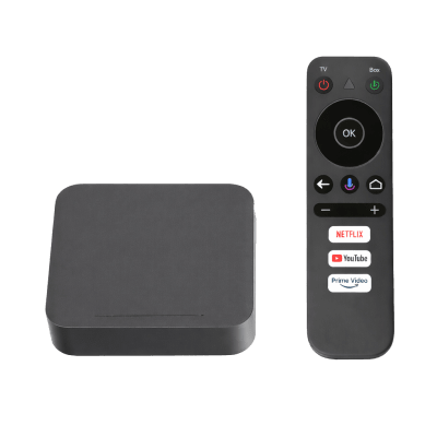 STB 4K Android con Google TV / Alto Rendimiento / Conexión Wi-Fi y por Cable / Control Remoto Bluetooth / Salida HDMI / Software de Gestion para ISPs/ Para modo desarrollador leer la nota en la descripcion