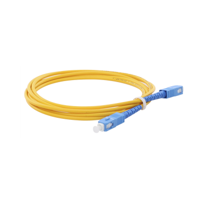 Jumper de Fibra Óptica Monomodo SC/UPC-SC/UPC Simplex de 2 Metros (6.56 Pies), 3mm