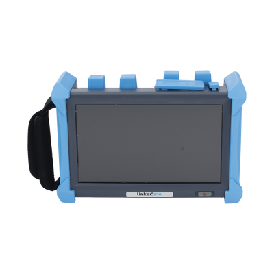 OTDR PRO de Alto Rendimiento para Enlaces de Fibra Óptica Monomodo / Pruebas en Fibra Óptica Viva / Longitudes de onda: 1310nm, 1550nm y 1625nm / Zona Muerta por Evento de 0.8 Metros (2.62 Pies) / VFL 5mW / Distancia de prueba de hasta 420 k