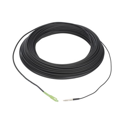 Rollo de Fibra Óptica Drop Redonda G657A2 Monomodo Simplex de 100 Metros (328.08 Pies) con Conectores SC/APC-SC/APC para Instalaciones Aéreas, Subterráneas o a la Intemperie