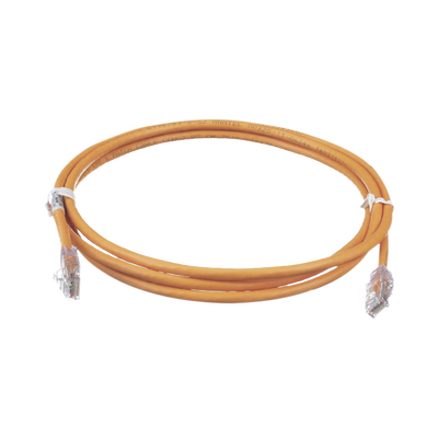 Cable de Parcheo TX6, UTP Cat6, 24 AWG, CM, Color Naranja, 2.13 Metros (7 Pies)