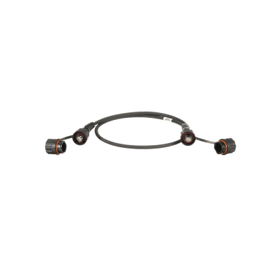 Patch Cord Cat6A IndustrialNet, Blindado S/FTP, Con Plug Industrial y Tapa en Cada Extremo, 1 Metro (3.28 Pies)