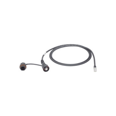 Patch Cord Cat6A IndustrialNet, Blindado S/FTP, Con Plug Industrial y Tapa en Un Extremo, 2 Metros (6.56 Pies)