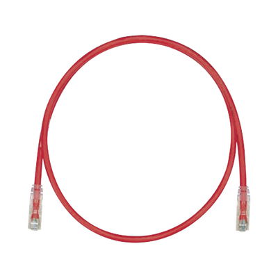 Cable de Parcheo TX6, UTP Cat6, 24 AWG, CM, Color Rojo, 3.05 Metros (10 Pies)