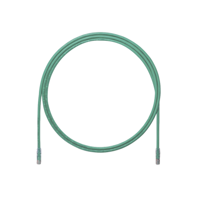 Cable de Parcheo UTP, Cat6A, 24 AWG, CM, Color Verde, 2.13 Metros (7 Pies)