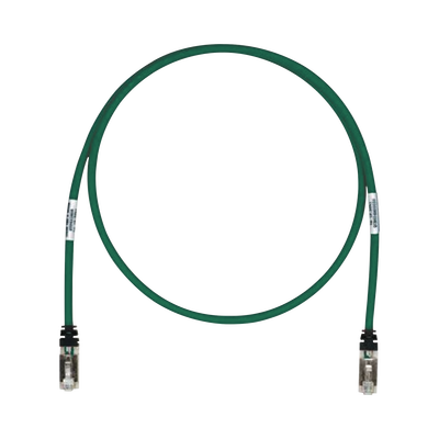 Patch Cord Cat6A, Blindado S/FTP, CM/LS0H, 6.1 Metros (20 Pies), Color Verde