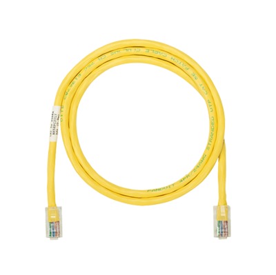Cable de Parcheo UTP Categoría 5e, con Plug Modular en Cada Extremo - 6 Metros (19.69 Pies) - Amarillo