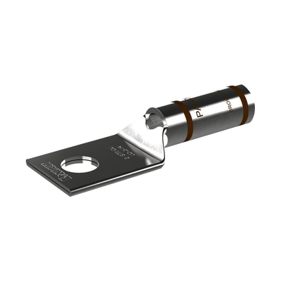 Zapata de compresión LCA2-14-Q, para cal. 2 Awg, Barreno para tornillo prisionero de 1/4, 1 Pz
