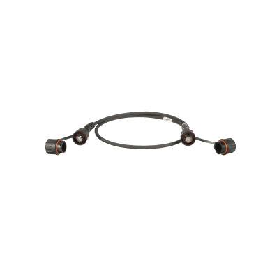 Patch Cord Cat6A IndustrialNet, Blindado S/FTP, Con Plug Industrial y Tapa en Cada Extremo, 2 Metros