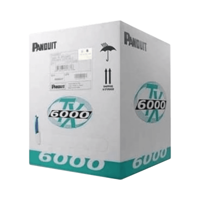 Bobina de Cable UTP 305 Metros (1000 Pies) de Cobre, TX6000™ PanNet, Reelex, Rojo, Categoría 6 Mejorado (23 AWG), PVC (CMR, Riser), de 4 Pares