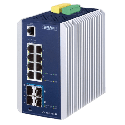 Switch Industrial Administrable Capa 3, 8 Puertos Ethernet 10/100/1000T, 4 Puertos SFP 10 G