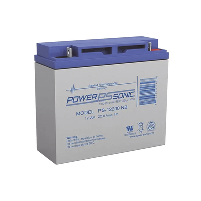 Batería 12V, 20AH, Para Respaldo, Tecnologías AGM/VRLA, 5 Años Vida Útil, Terminales NB2, Reconocida UL  
