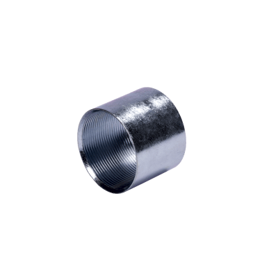 Cople de 1" ( 25.4 mm) para Tubo Pared Gruesa (IMC) /Galvanizado / Etiqueta Amarilla.