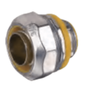 Conector Metálico Recto para Tubo Liquid Tight / Aleación de Zinc / Sujeción con Tornillo / Rosca NPT-Métrica / Aislamiento Dieléctrico / Protección Cableado