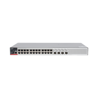 Switch PoE+ Empresarial 370 Watts, Administrable L2+, 24 Puertos Gigabit y 4 Puertos Uplink SFP 2.5G