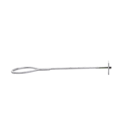 Ancla de Losa o Pared de 63-65 cm. de 13 cm diámetro de argolla Galvanizado por Inmersión.