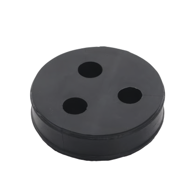 Inserto de Caucho de 4" Con Tres Orificios para Cable de 1/2 in