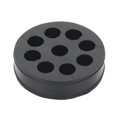 Inserto de Caucho de 4" Con Nueve Orificios para Cable de 1/2 in
