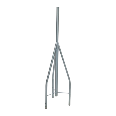 Tramo de Remate / Copete, tubo industrial 1 1/4" con tubo central 2 3/8" (Ced. 40), galvanizado por inmersión en caliente.