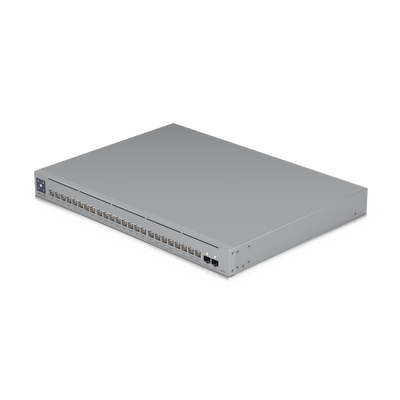 UniFi Switch Pro Max 24 POE, 24 puertos (8 puertos POE++ 2.5 GbE y 16 puertos GbE POE+), 2 puertos SFP+ 10G, 400W, pantalla táctil