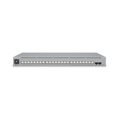 UniFi Switch Pro Max 24 – Switch Capa 3 con 24 Puertos (8 × 2.5 GbE y 16 × 1 GbE), 2 Puertos SFP+ 10G y Pantalla Informativa Integrada