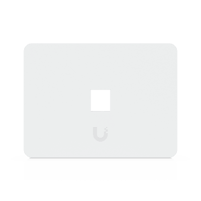 Placa de Pared Horizontal Universal para Keystone de 1 Puerto con Cubierta Pintable, Acabado Personalizable, Paquete con 4 Piezas