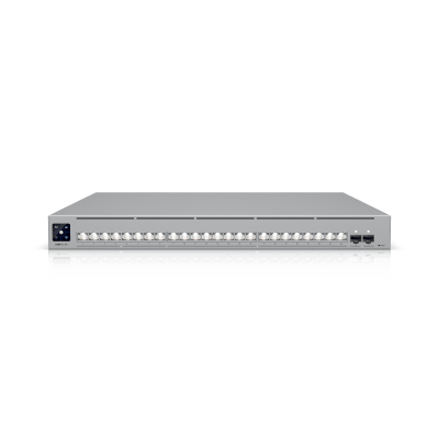 UniFi Switch USW-Pro-XG-24 / Capa 3 / 24 puertos  (16 × 10 GbE, 8 × 2,5 GbE) + 2 puertos SFP28 25 G