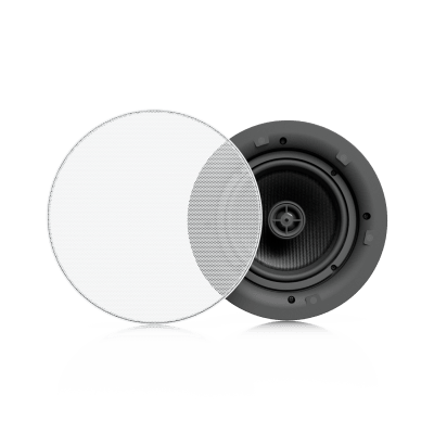 UniFi In-Ceiling Speaker Altavoz Empotrable de Techo / Woofer 6.5" 130W / Tweeter 1" Pivote ±15° / 8 Ohms / Cobertura Simétrica Axial de 90° / NDAA Compliant