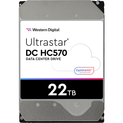 Disco Duro Data Center Ultrastar / 22 TB / 7200 RPM / 6 Gb/s SATA - 12 Gb/s SAS / HelioSeal con Helio / OptiNAND con Flash iNAND / ArmorCache / 2.5M Horas MTBF / 5 Años Garantía