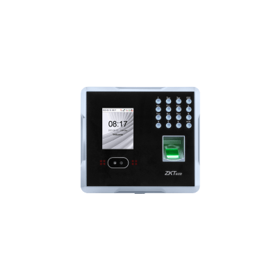 Terminal Multi-Biométrica de Asistencia y Control de Acceso / Reconocimiento Facial, Huella y Tarjeta / 2,000 Usuarios / 1,500 Rostros / 2,000 Huellas / 100,000 Eventos / TCP/IP Wi-Fi USB / ADMS / Pantalla 2.8" TFT