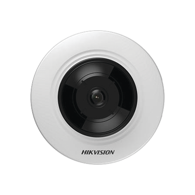 Mini Fisheye IP 3 Megapixel / Serie PRO + / Panorámica 180° - 360° / 8 mts IR / Uso en Interior / PoE / Múltiples Vistas por iVMS-4200 