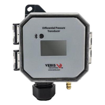 Transmisor de presión diferencial y velocidad de aire con Bluetooth, pantalla LCD, rango universal 0-10 in WC / 0-7,000 fpm