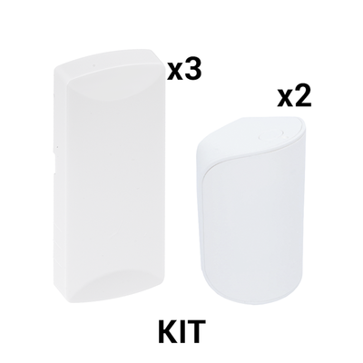 [KIT-RF-SFIRE-DSC-1] KIT Básico Sensores Inalámbricos - Incluye 3 Contactos Magnéticos y 2 PIR - Compatibles con DSC